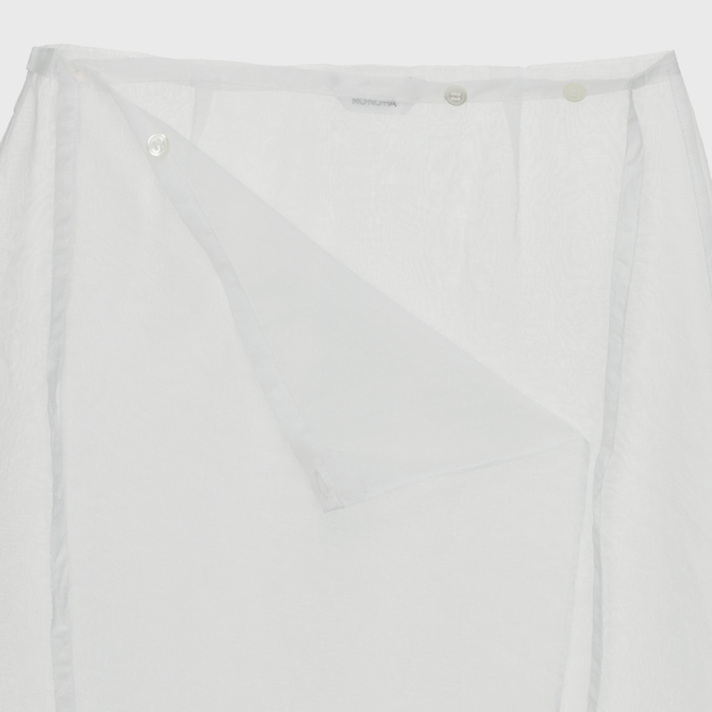 スカート MONOHA : 24SS / Sheer long skirt (3colors) MONOHA : 24SS / Sheer wrap skirt (3colors) (MONOHA/スカート