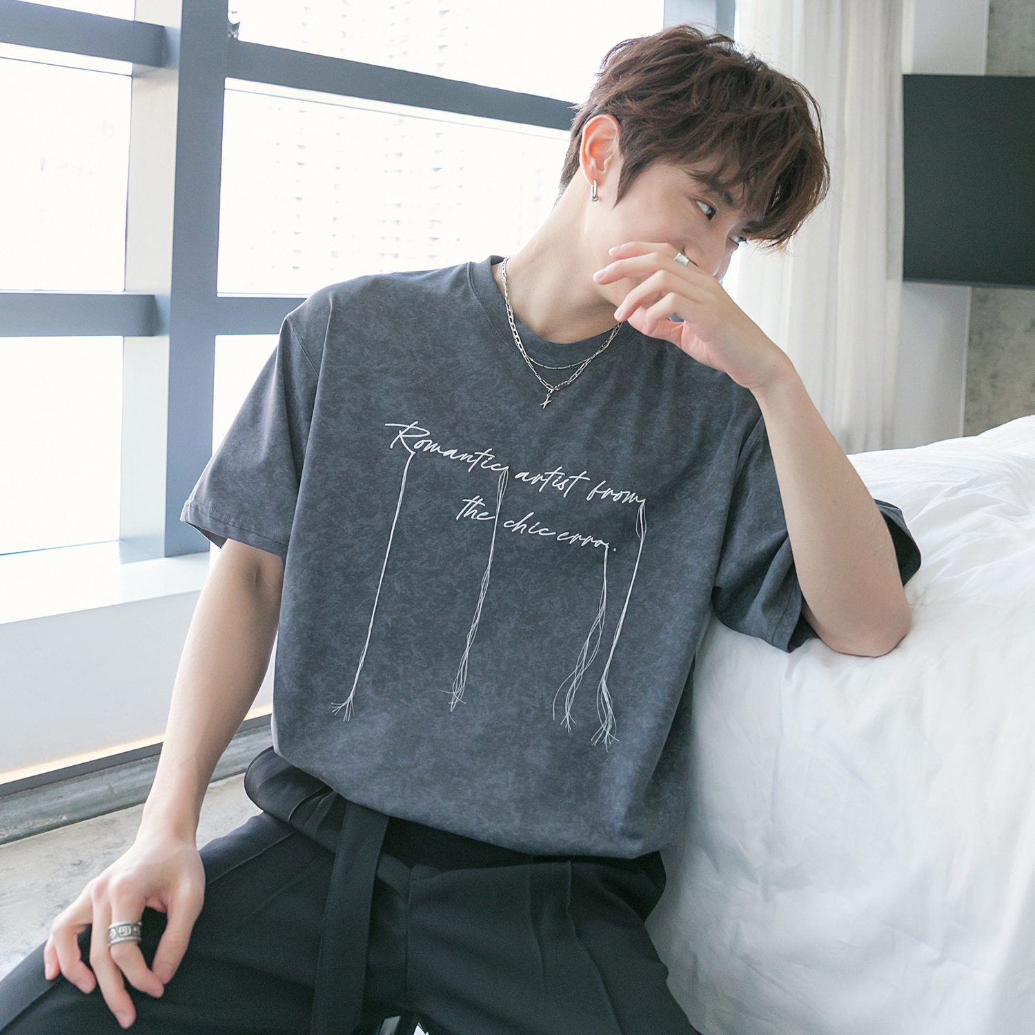 Amazon | [xppe] tシャツ レディース 英字プリント 半袖