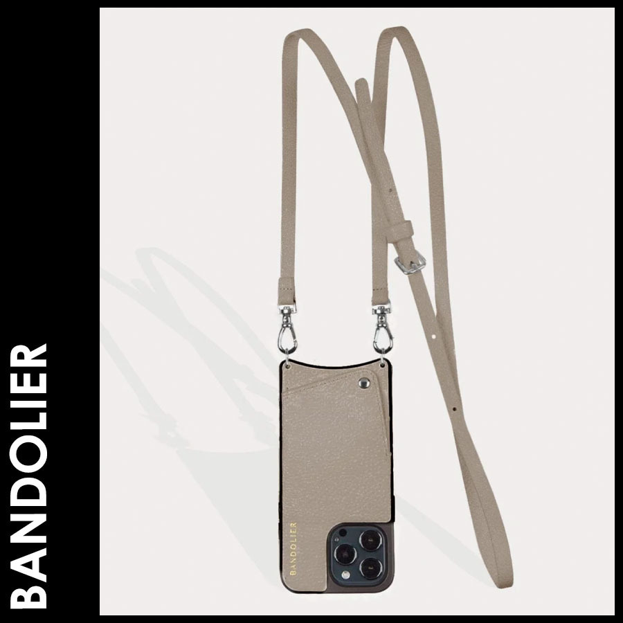 ★追跡&関税込【Bandolier】iPhone全サイズ/EMMA Greige/Silver