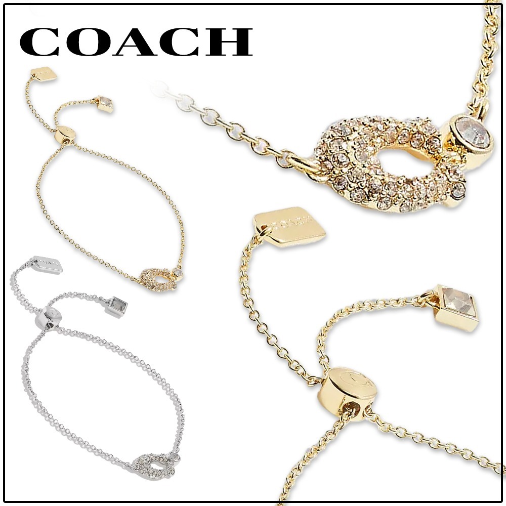 国内直営【COACH】シグネチャー パヴェ スライダー ブレスレット