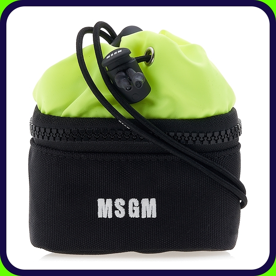 【MSGM】送料/関税込 ロゴ刺繍ポーチ
