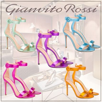 【ジャンヴィト ロッシ】サンダル フローレア レザー パープル パープル（紫）系 Gianvito Rossi(ジャンヴィト ロッシ