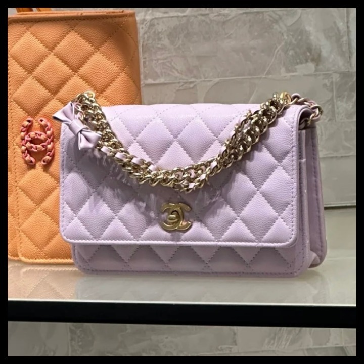 ☆リボン付きチェーン☆CHANEL チェーンバッグ