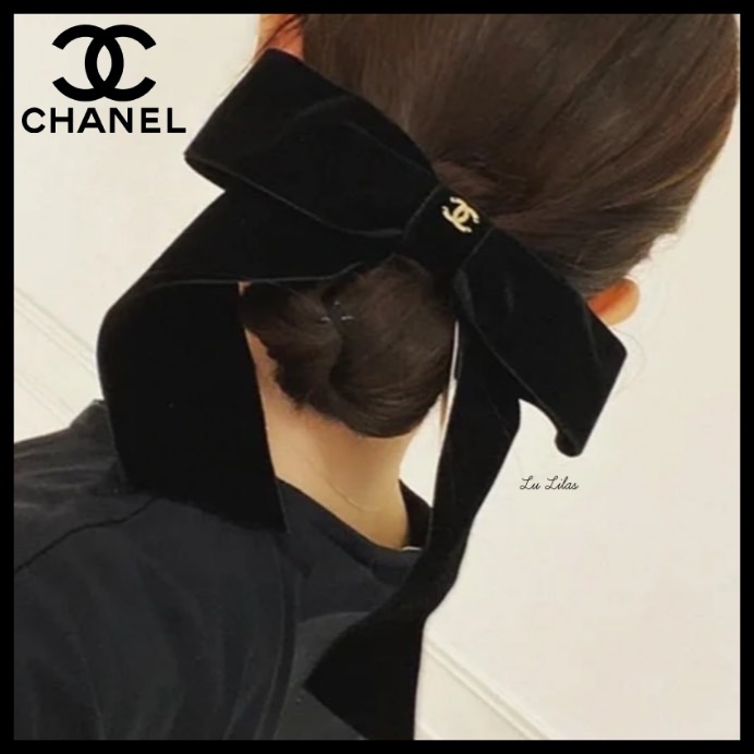 【簡単にヘアアレンジ♪エレガント】CHANEL バレッタ
