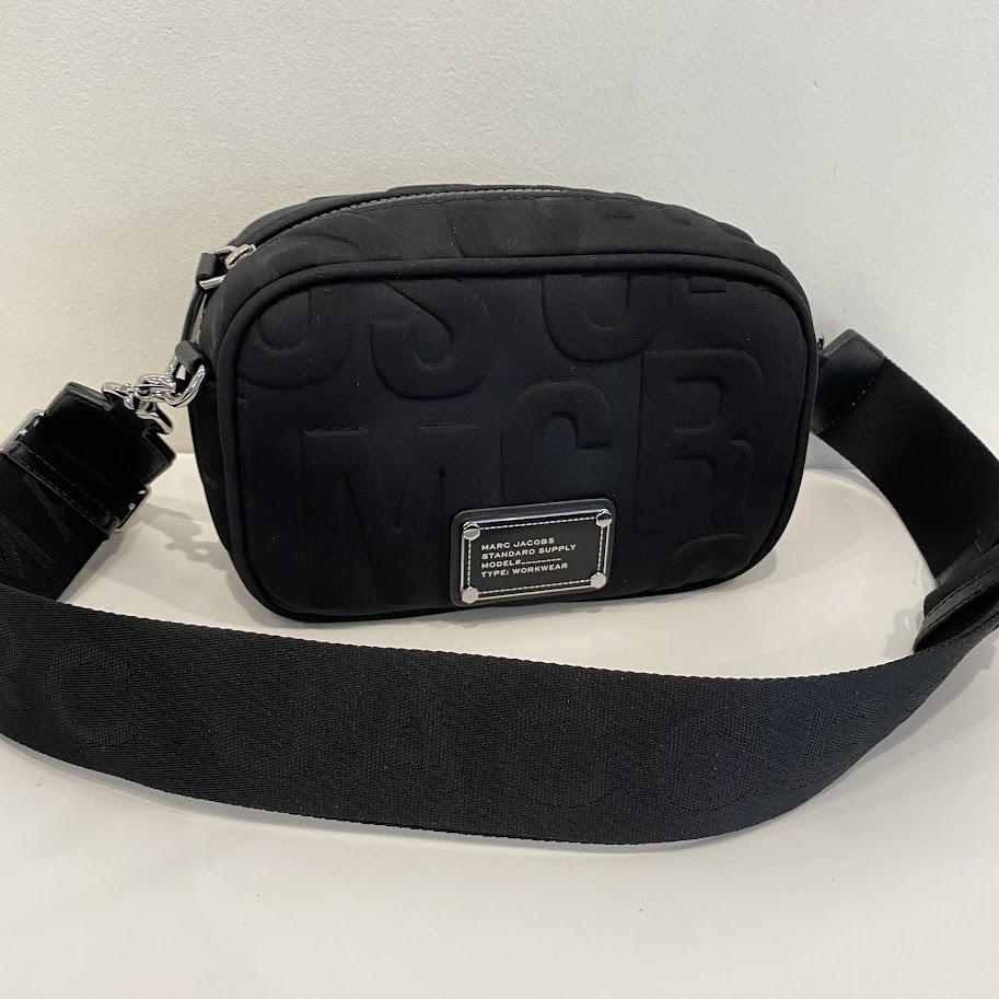 Marc Jacobs★4P4HCR003H02 QUILTED LOGO NYLON CROSSBODY