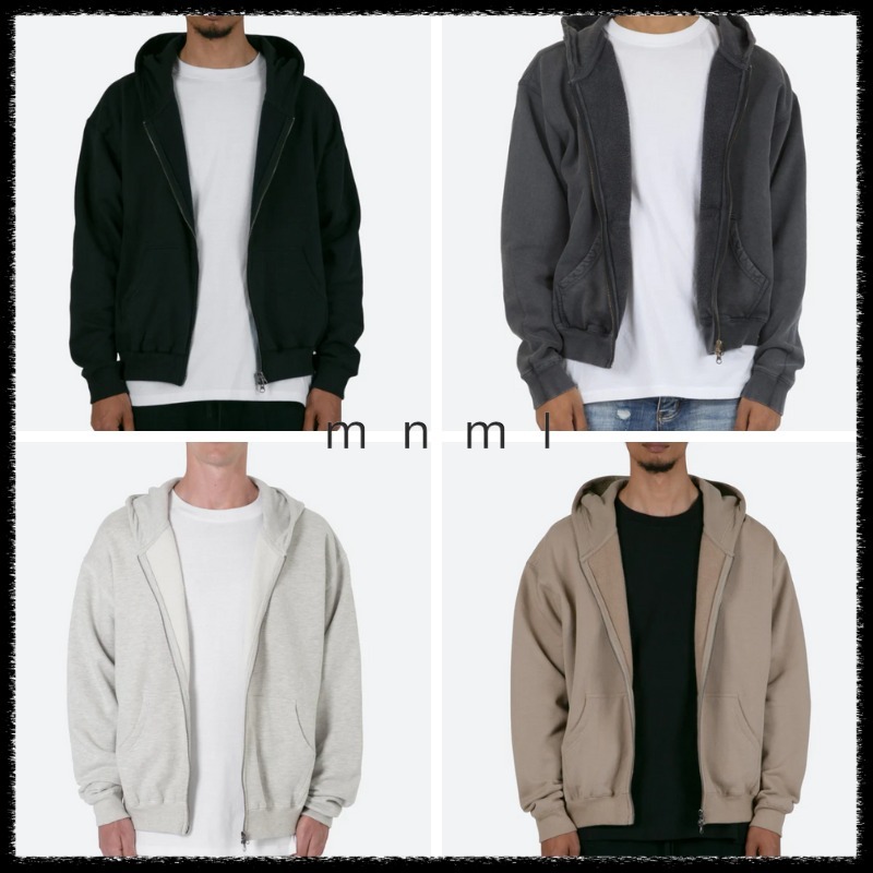 MNML ベーシック ジップアップ パーカー 送料/関税込