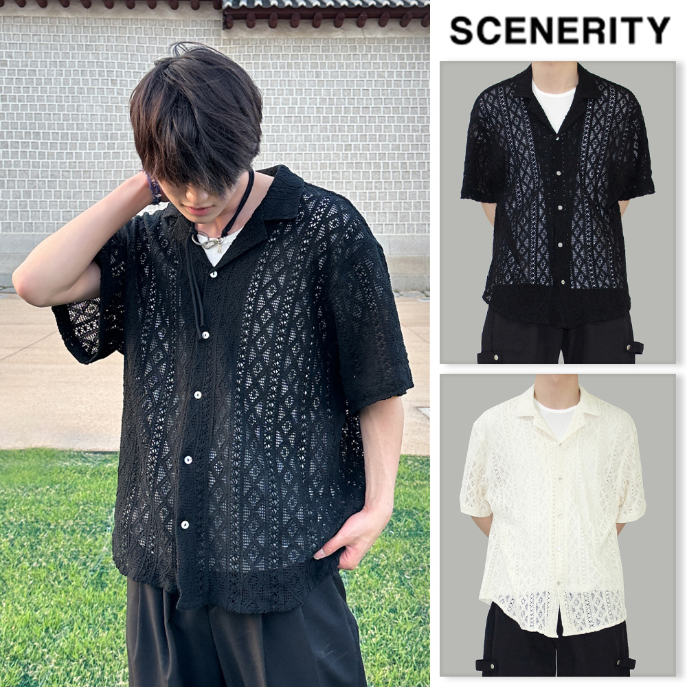 【SCENERITY】Taber fabric shirt