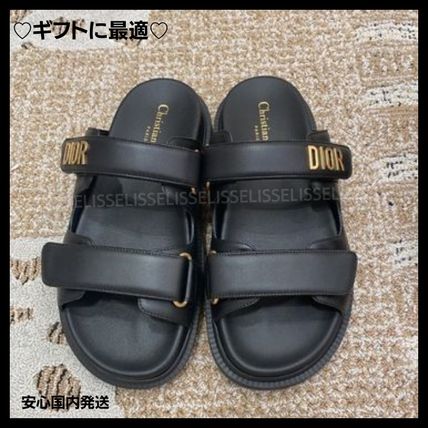 Christian Dior More Sandals Casual Style Office Style Elegant Style Logo Sandals