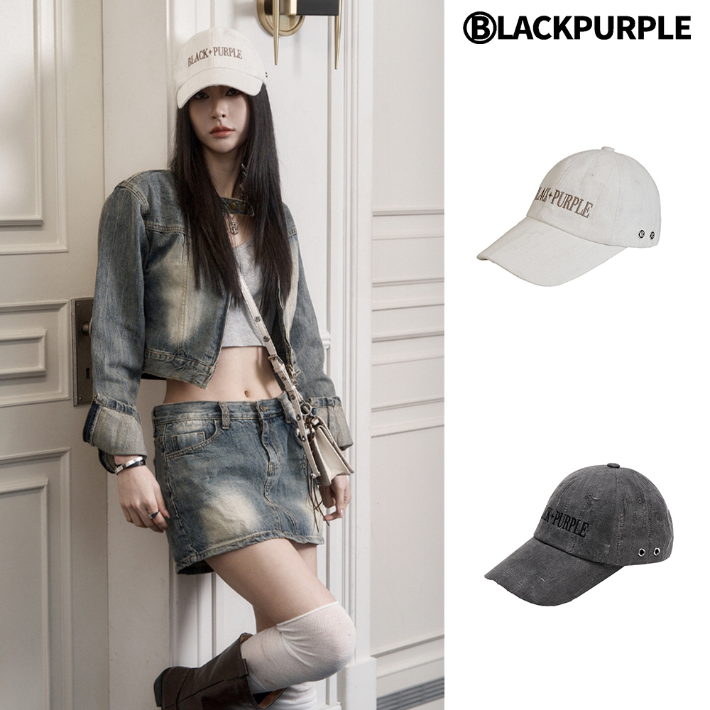 【BLACKPURPLE】24SS★ Vortex side eyelet cap