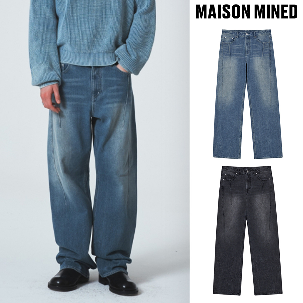 【MAISON MINED】24SS★ DART CLAW SEMI WIDE DENIM PANTS