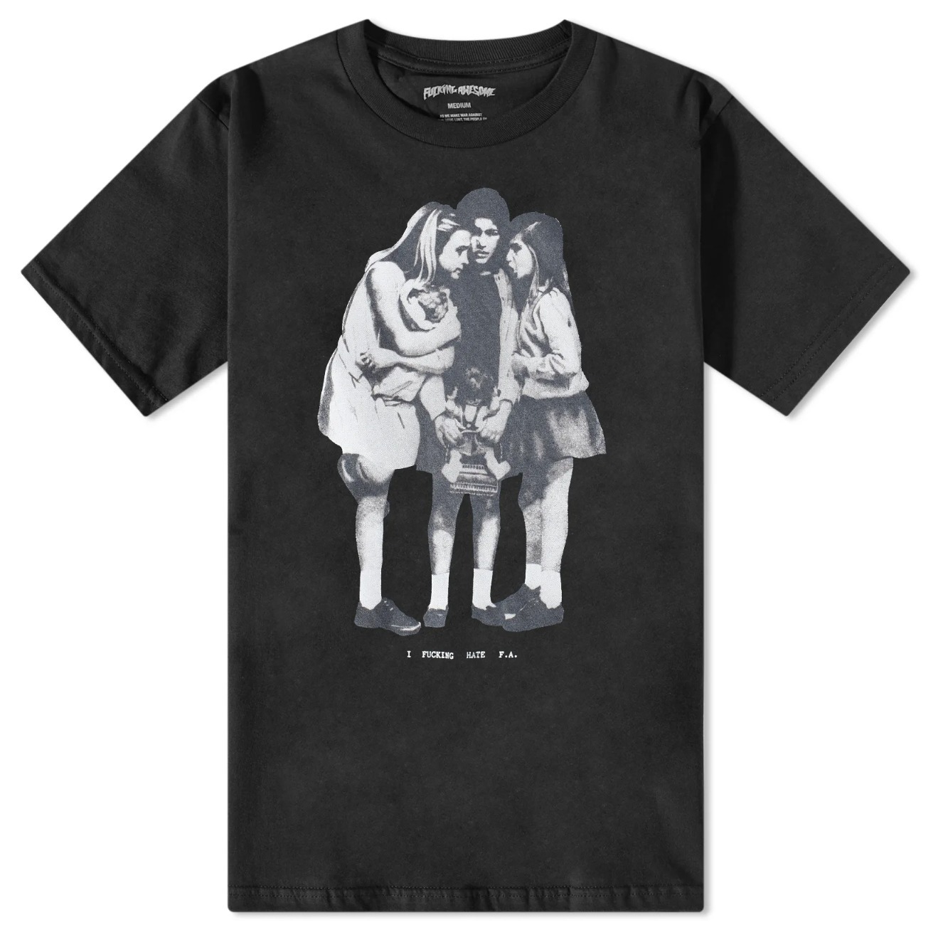 【Fucking Awesome】ヘイト FA Tシャツ コットン ブラック