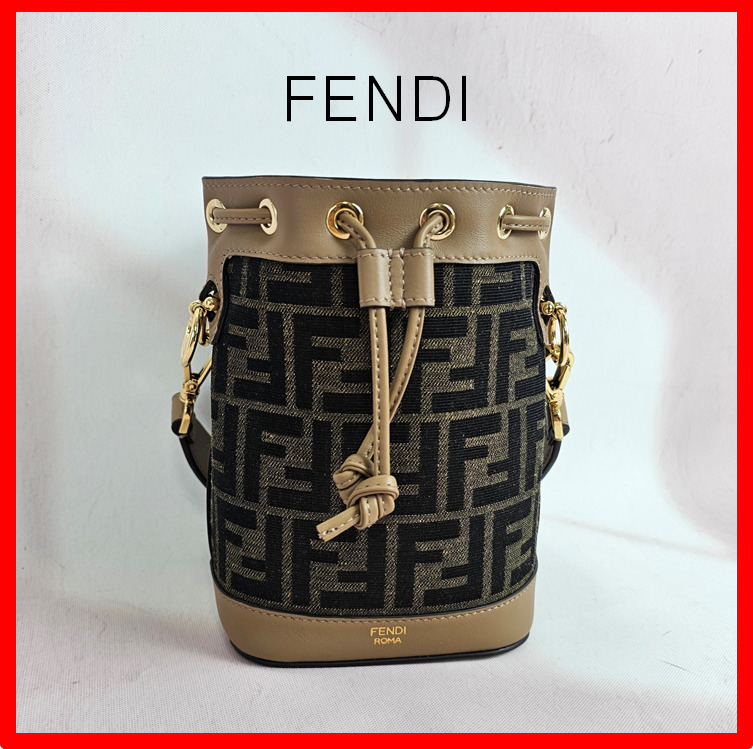 ☆【FENDI】☆フェンディ モン トレゾールミニバッグ ブラウン☆