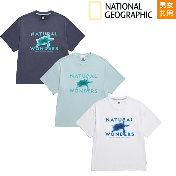 【NATIONAL GEOGRAPHIC】UNI DRYSIL TURTLE GRAPHIC T-SHIRT