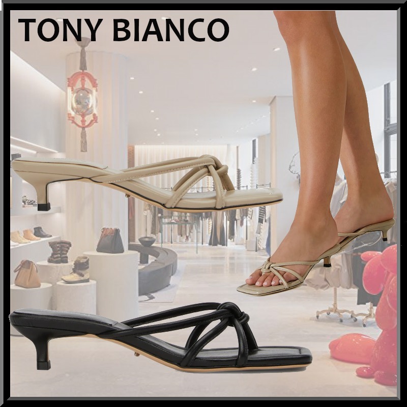 日本未入荷 Tony Bianco 3.5cmヒール スライドサンダル