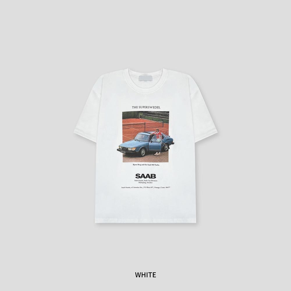 ASCLO Saab Car Print Short Sleeve T Shirt (2color) (ASCLO/T