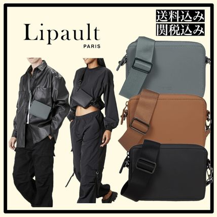 Lipault Shoulder Bags Casual Style Unisex Collaboration Plain Crossbody