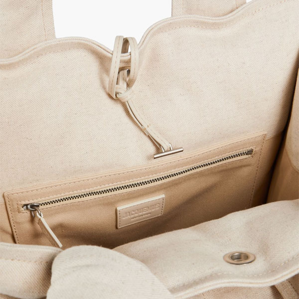 関税送料込 JACQUEMUS シェル トートバッグ ノット付き ロゴ 関税送料込 JACQUEMUS シェル トートバッグ ノット付き ロゴ