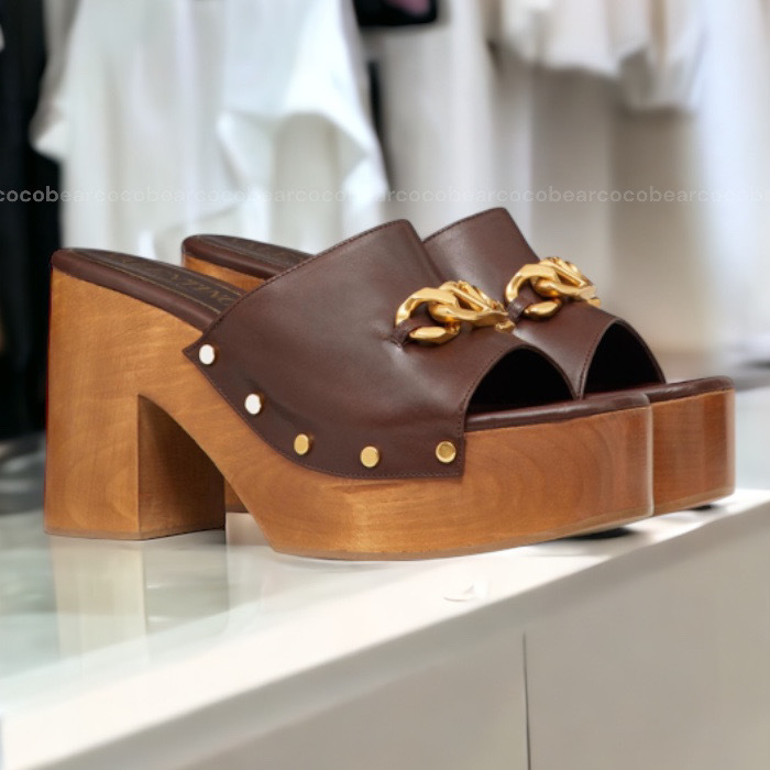 ☆Valentino☆セール！Vロゴ チェーン クロッグ サンダル