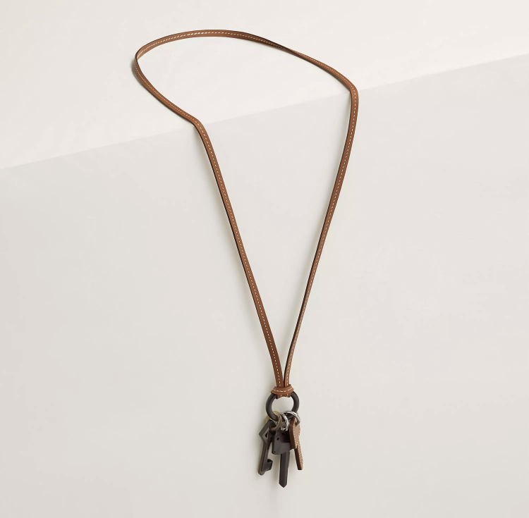 【HERMES】エルメス《クレ》ロングネックレスCles long necklace
