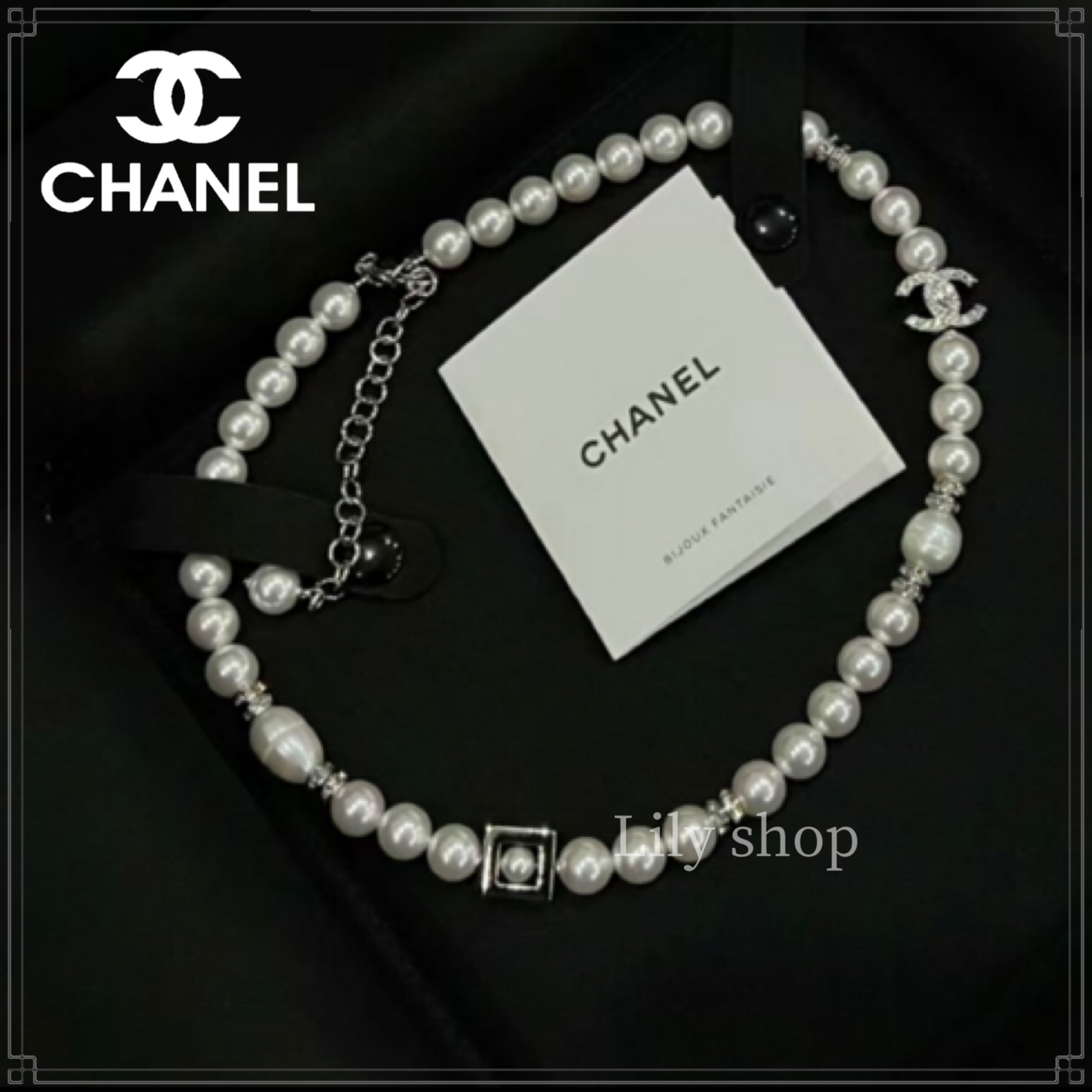 ホワイトパールが可愛い♡【CHANEL】ネックレス