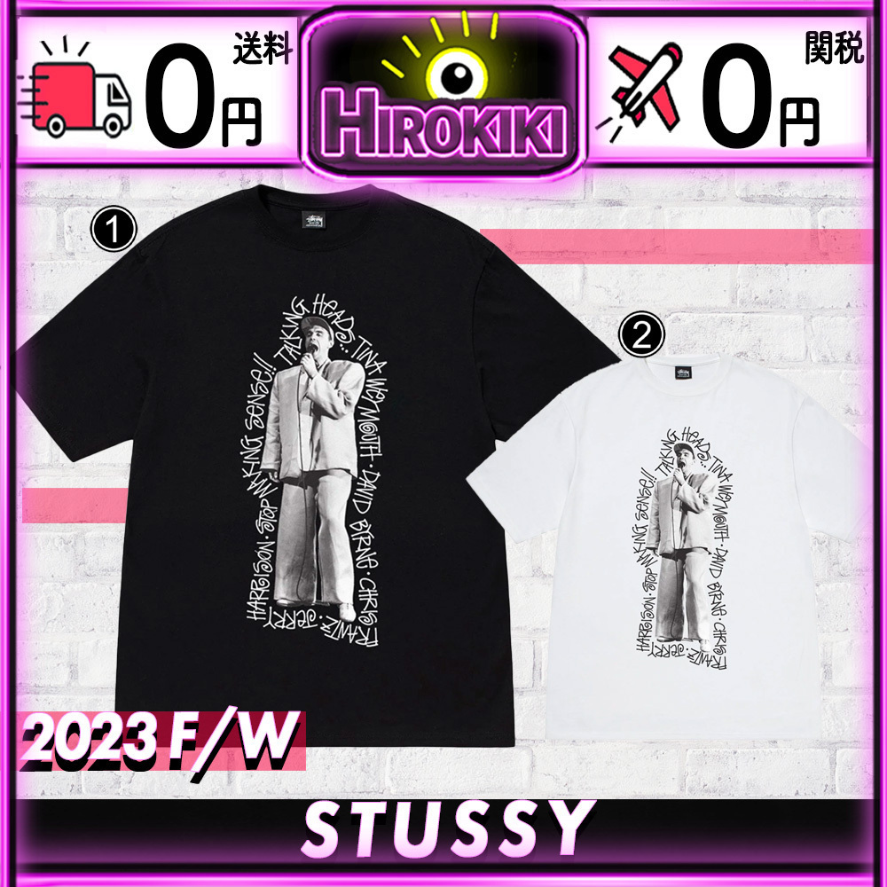 【本物保証 /関税・送料無料】Stussy x Talking Heads Stop Tee