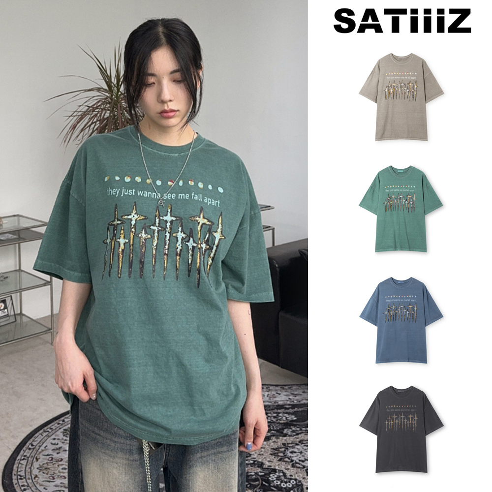 【SATIIIZ】Vaelin Pigment Printing T-shirt