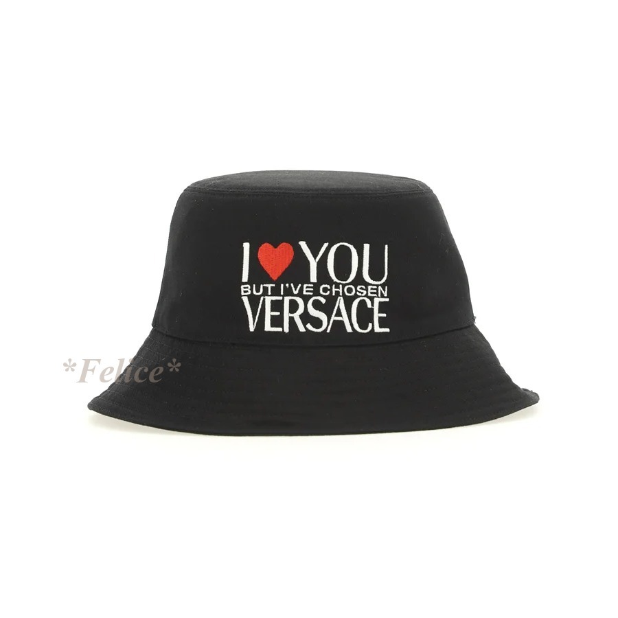 VERSACE ◆ ロゴ バケットハット 関税/送料込