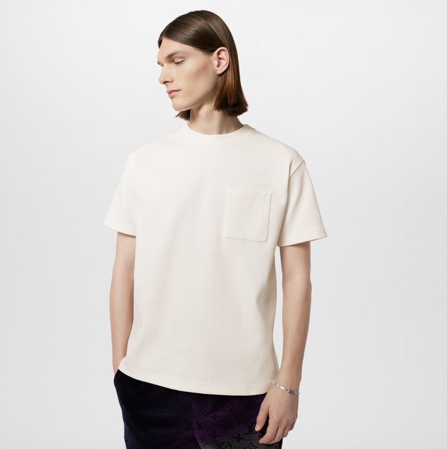 Louis Vuitton《ピケコットンＴシャツ》白色 モノグラム 直営店