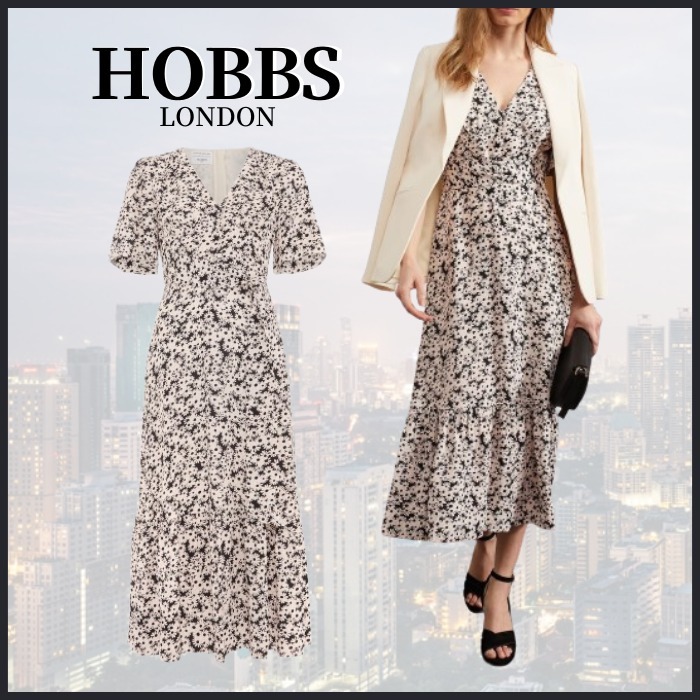 【関税なし】HOBBS ホッブス marwood デイジー柄 ドレス