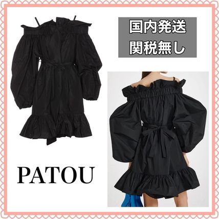 【国内発関税無】PATOU パトゥ ボリューム ミニドレス