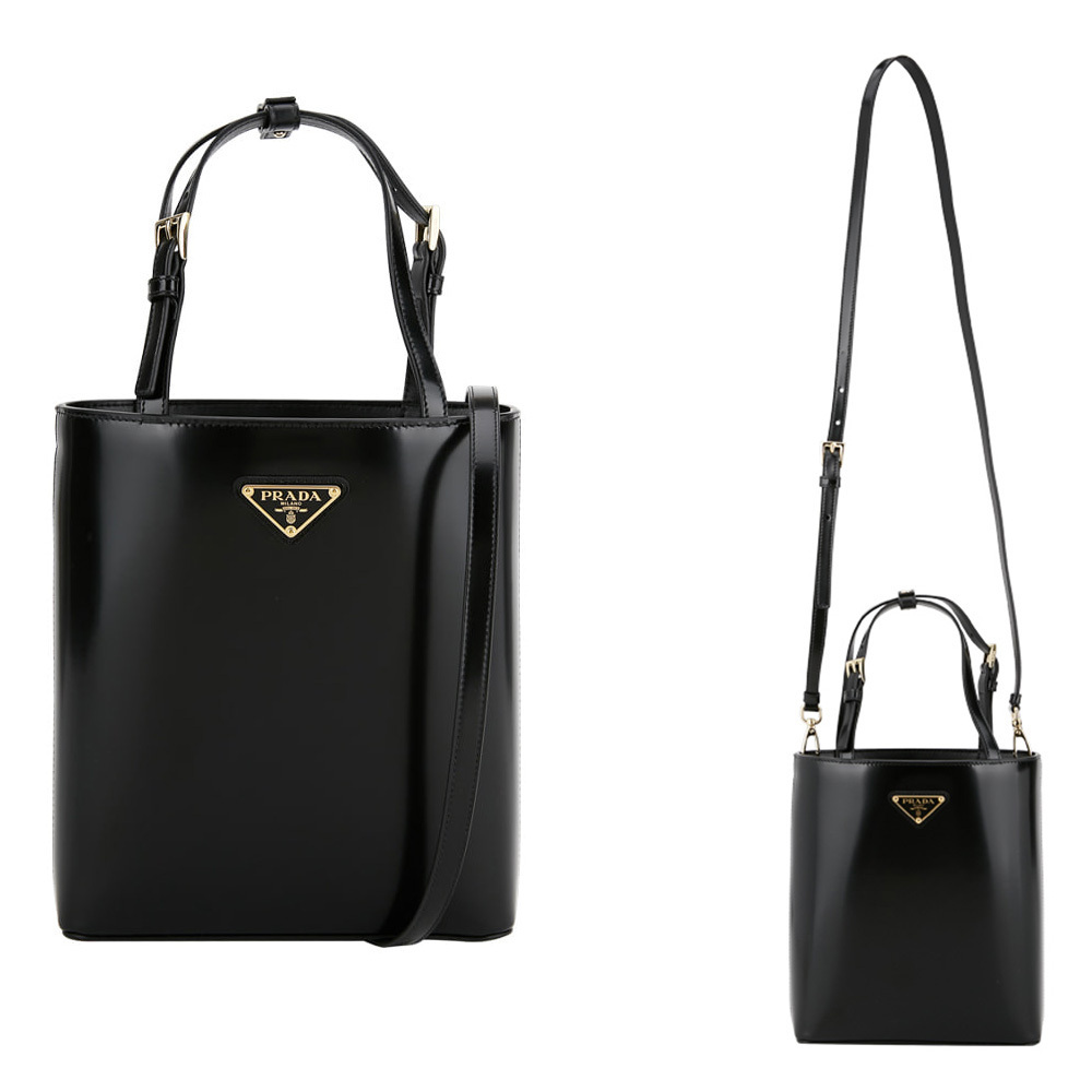 PRADA プラダ ブラッシュドレザー トートバッグ