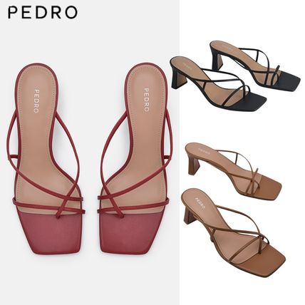 台湾 PEDRO ペドロ Icon ファブリック ヒール サンダル Pedro(ペドロ) サンダル・ミュール(レディース) - 海外通販のBUYMA