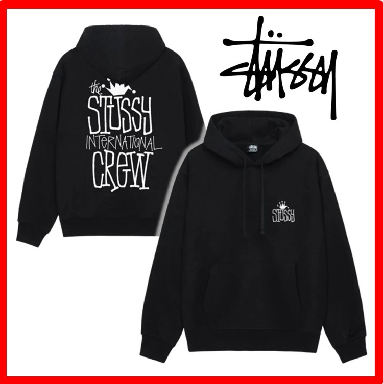 【King’s crown】STUSSY ステューシー グラフィックフーディ King Crown Hoodie – Black | Tees | Stüssy Japan