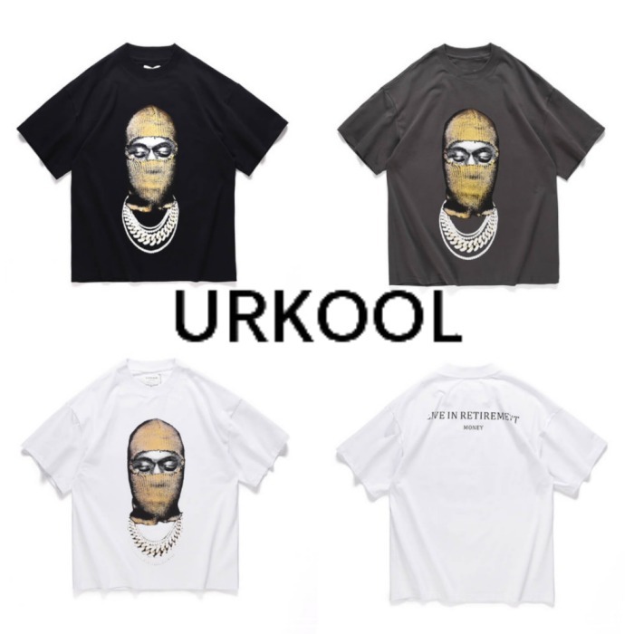 【URKOOL】ラッパー デザイン Tシャツ 3色