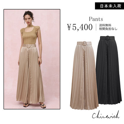 CHICWISH(シックウィッシュ)｜レースウエストプリーツパンツ Chicwish(シックウィッシュ) パンツ(レディース) - 海外通販のBUYMA