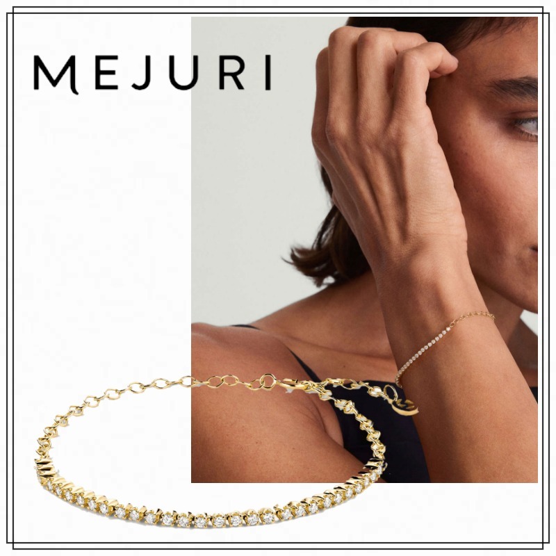 【MEJURI】ダイヤモンド  ハーフテニス  ブレスレット 関税込