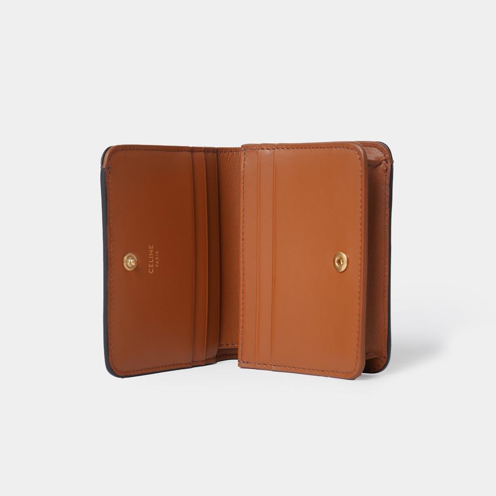 【CELINE】TRIOMPHE CANVAS トリオンフ コンパクト ウォレット すぐ届く♡コンパクトウォレット トリオンフ キャンバス (CELINE