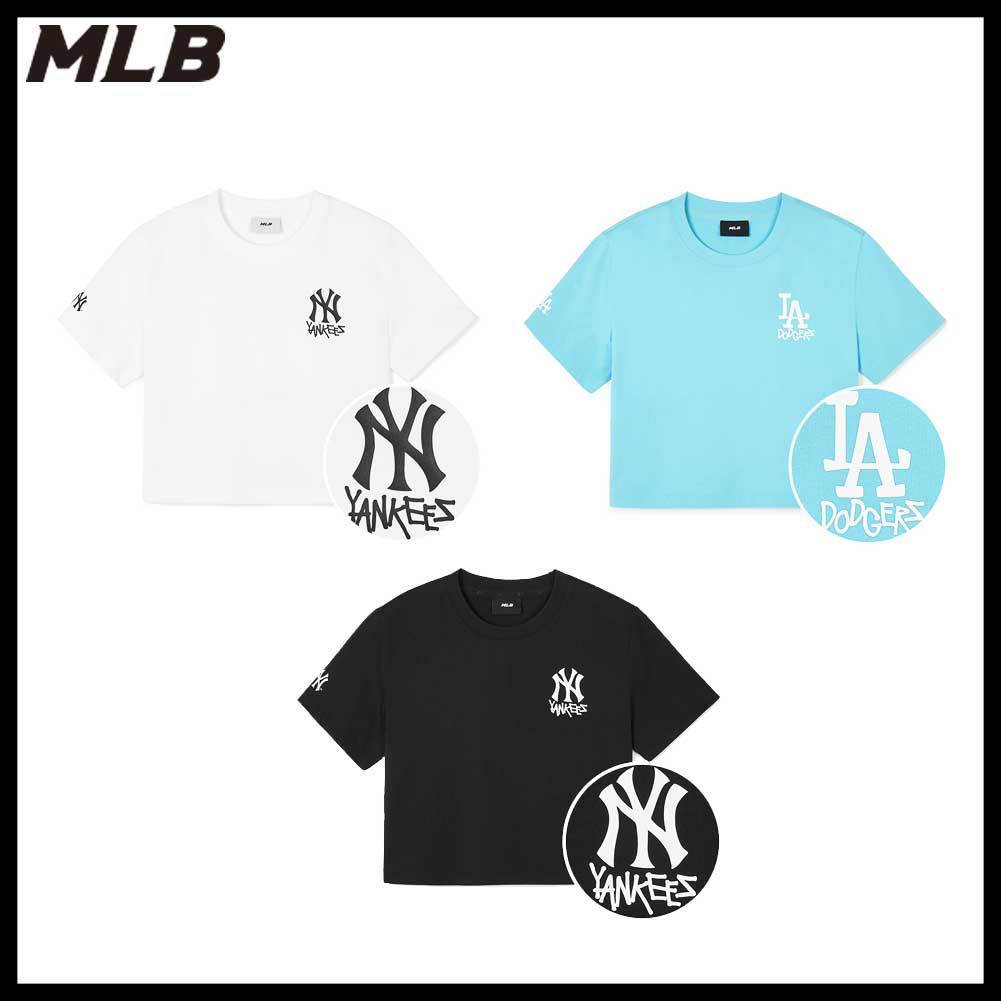 24SS●MLB●W STREET SMALL LOGO CROP T-SHIRT 半袖 クロップ