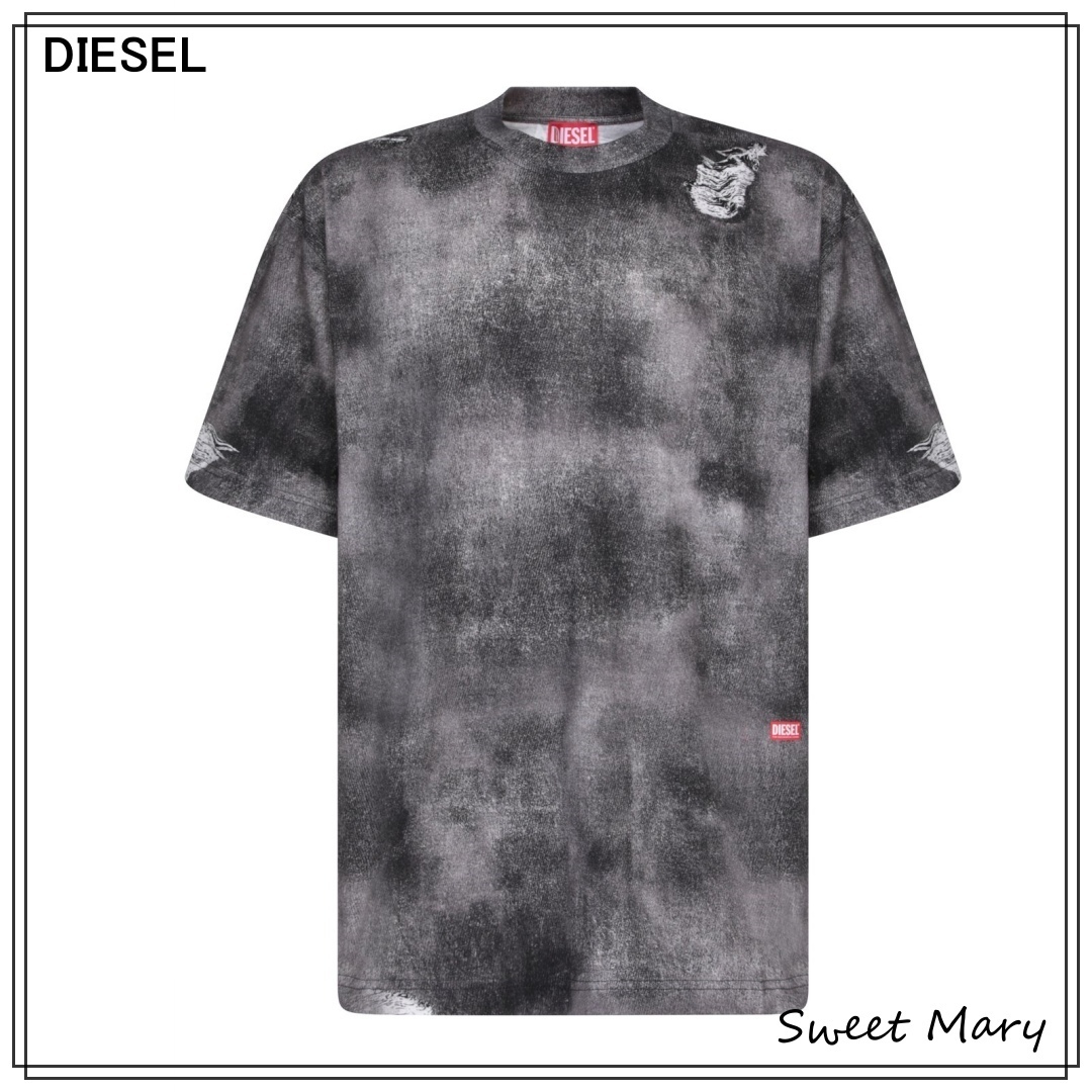 【Dolce&Gabbana】DGロゴ クルーネック コットン Tシャツ 黒 ブラックのメンズ Tシャツ コットンインターロック DGロゴ