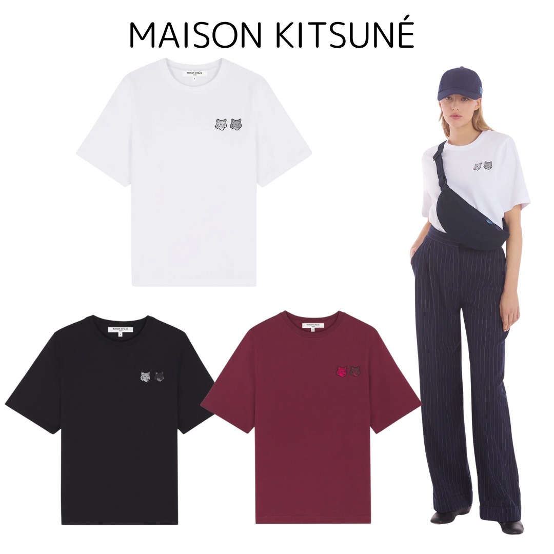 ＜MAISON KITSUNE＞ダブル ボールド コンフォート Tシャツ
