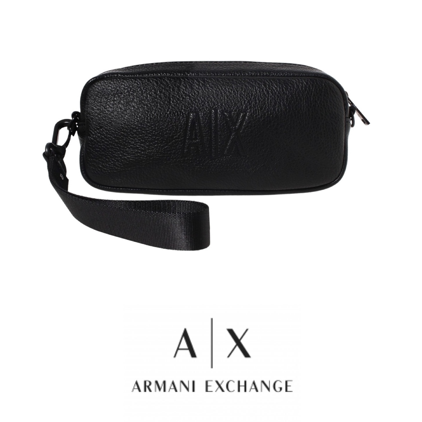 ★ ARMANI EXCHANGE ★ エンボスロゴ セカンドバッグ
