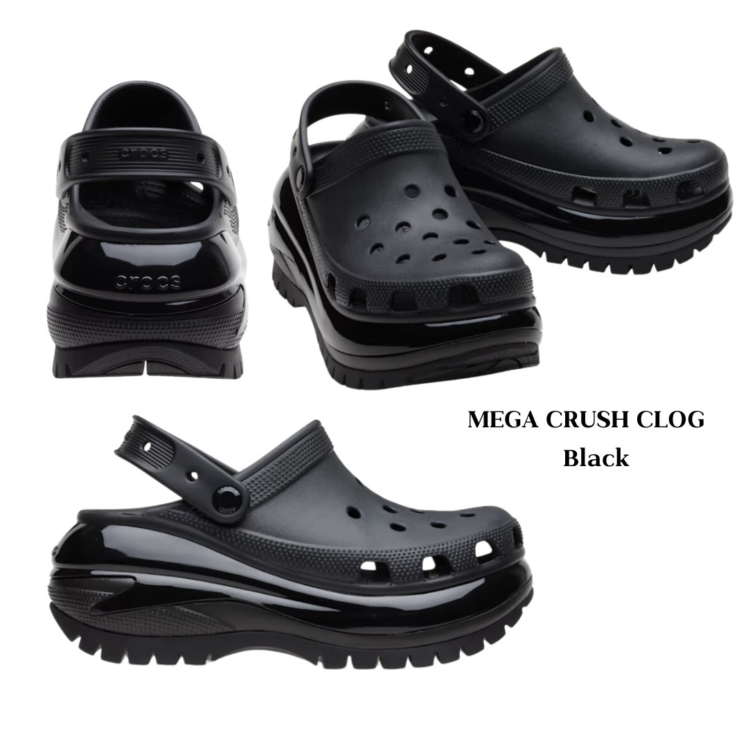 送料込 CROCS MEGA CRUSH CLOG メガ クラッシュ クロッグ Black
