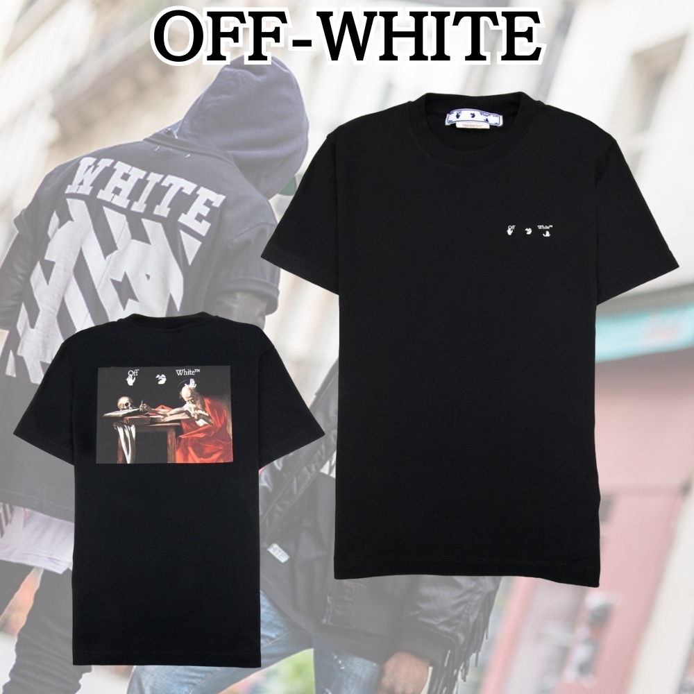 OFF-WHITE*お目が高い*カラベージ ペイント スリム S/s T シャツ