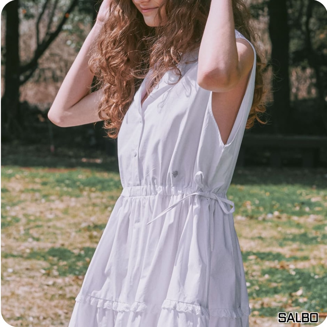 RONRON]☆24SS☆LAYERD STRING LONG DRESS 関税/送料込み