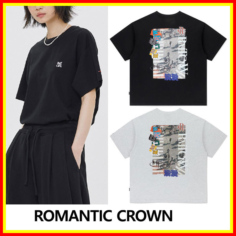 [ROMANTIC CROWN] CROSSWALK LOGO TEE SHIRT/追跡付