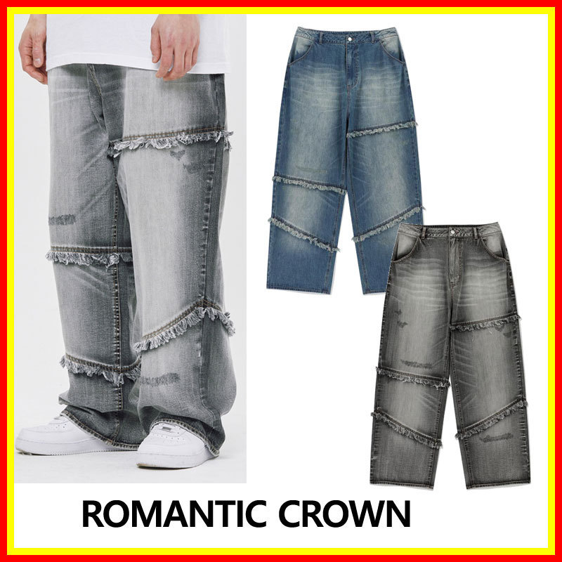 [ROMANTIC CROWN] REPAIRED WIDE JEAN/追跡付