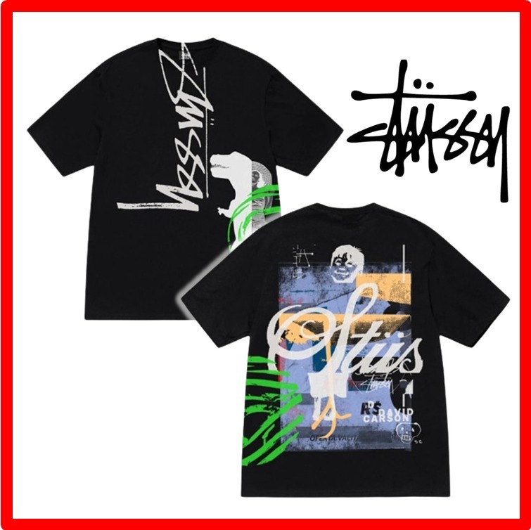 ★人気★【STUSSY】★David Carson Dino T-Shirt★Black★