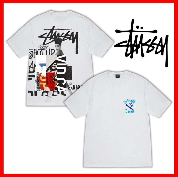 ★人気【STUSSY】★David Carson Do Your Thang T-Shirt★White