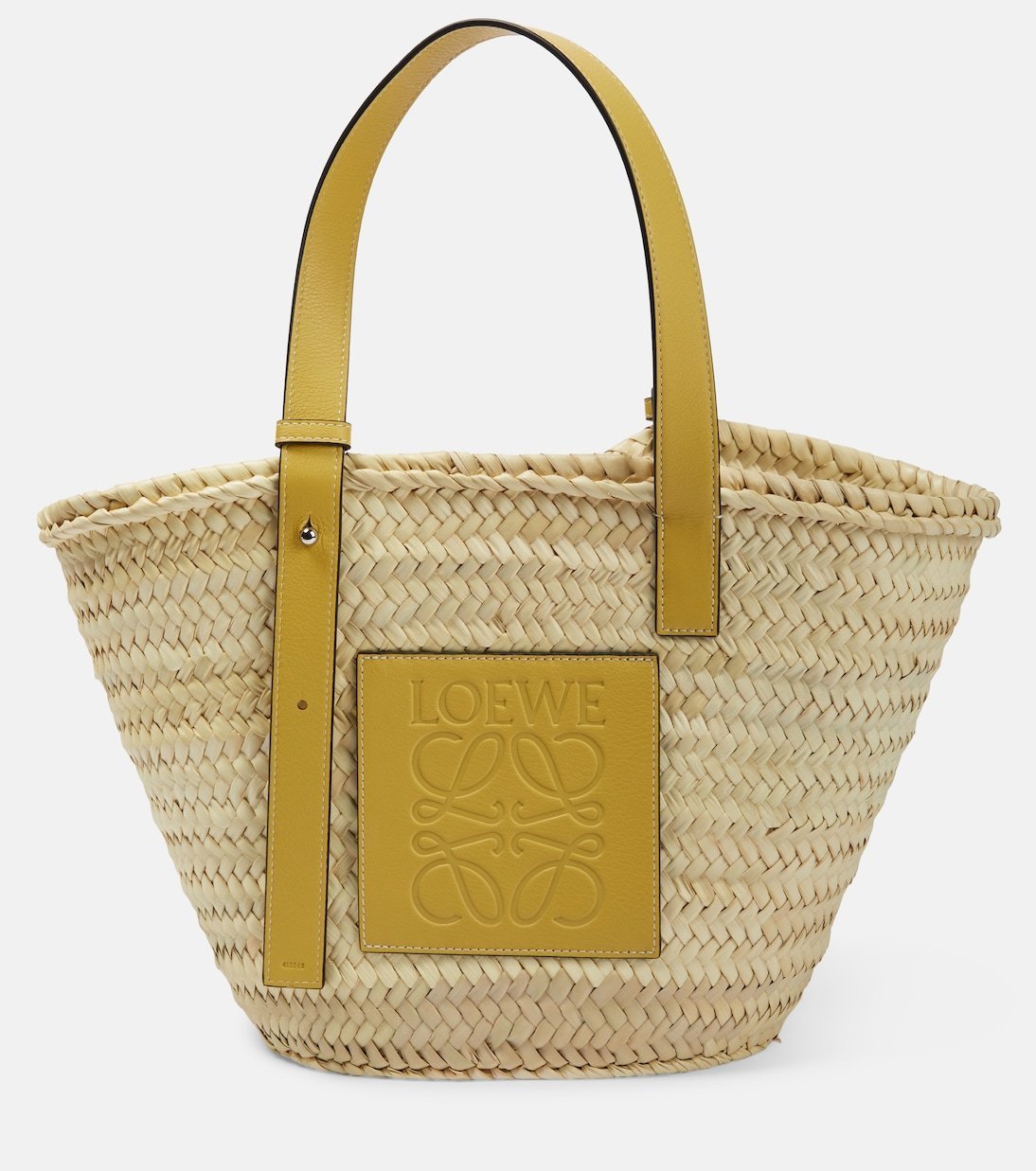 大人気新品  LOEWE】ロエベ バスケットバッグ かごバッグ ラフィア&カーフ バッグ