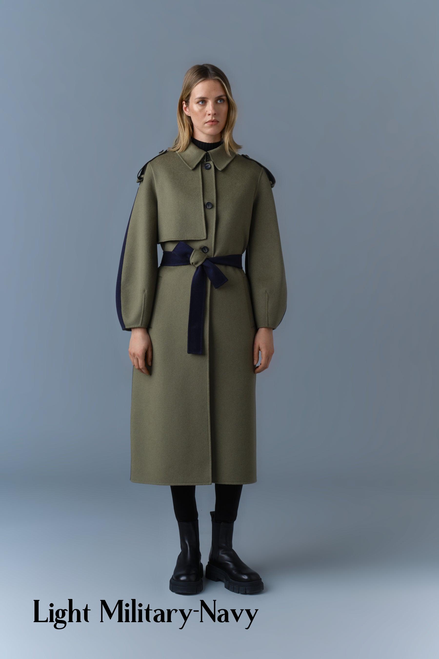 ◆MACKAGE CEYLA サッシュベルト付きダブルフェイスウールコート ☆MACKAGE☆CEYLA サッシュベルト ダブルフェイスウールコート